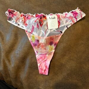 Aubade Paris Jardin D’Iris Tanga Panty #B726 L